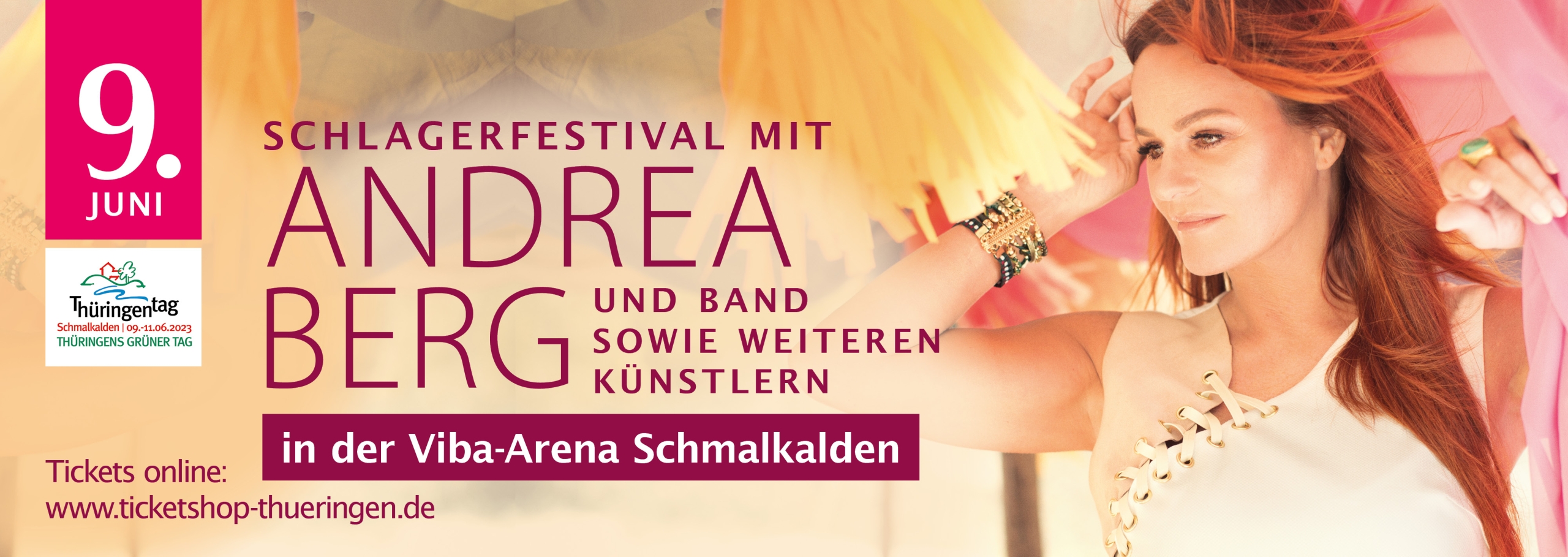 Andrea Berg und Band in der Viba Arena Schmalkalden zum Thüringentag 2023