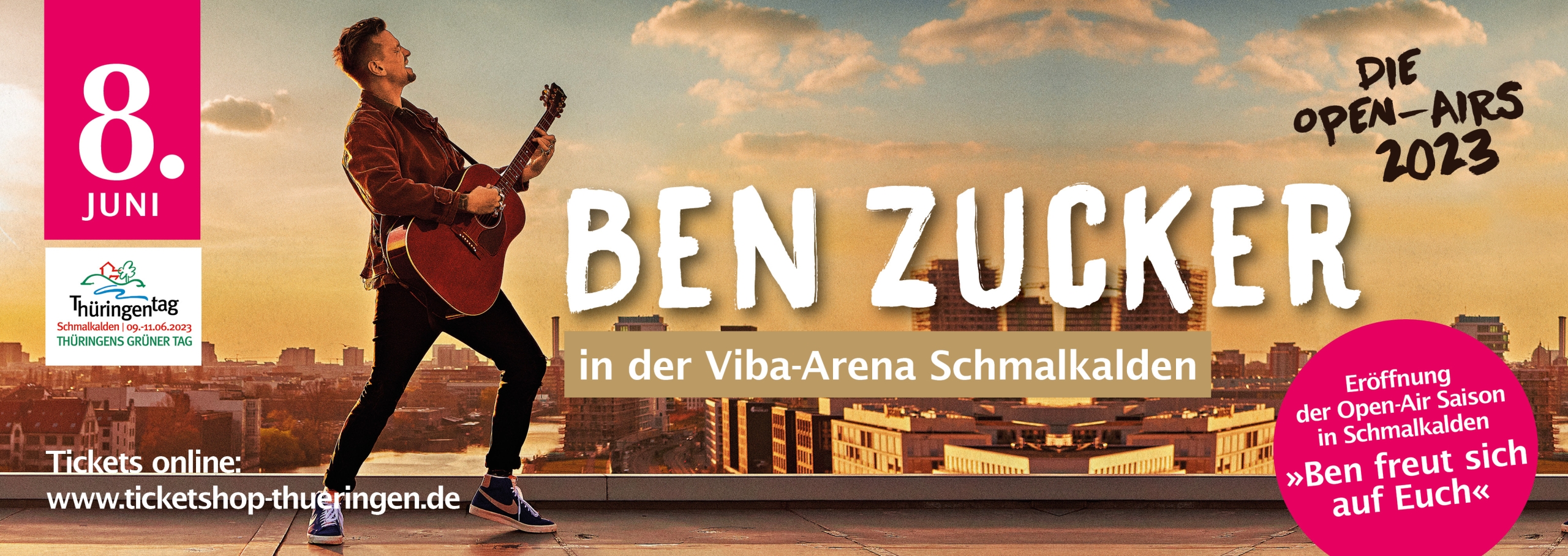 Ben Zucker in der Viba Arena Schmalkalden zum Thüringentag 2023